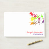 Kerst regenboog notities post-it® notes (Op bureau)