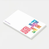 Kerst regenboog notities post-it® notes (Schuin)