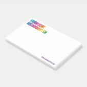 Kerst regenboog notities post-it® notes (Schuin)