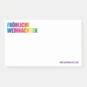 Kerst regenboog notities post-it® notes (Voorkant)