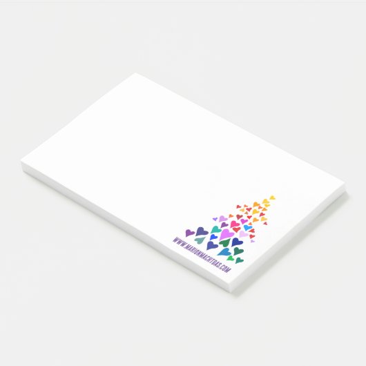 Kerst regenboog notities post-it® notes (Schuin)