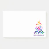 Kerst regenboog notities post-it® notes (Voorkant)