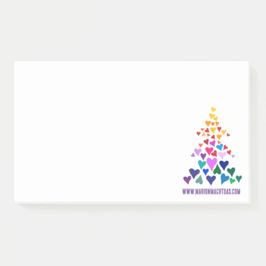 Kerst regenboog notities post-it® notes (Voorkant)