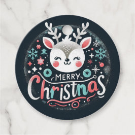 Kerst regenherten Favorieten Tags Bedankjes Labels