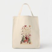 Kerst Reindeer Canvas Tas  (Voorkant)