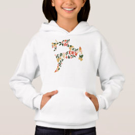 Kerst Reindeer Collage Hoodie – Feestelijke Vakant