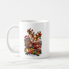 Kerst Reindeer - Cute Winter Koffie  Koffiemok