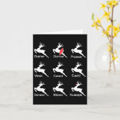 Kerst Reindeer Danser Ballet Ballerina Dans T Kaart (Gele Bloem)