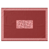 Kerst Reindeer Kant 152 cm x 213 cm Tafelkleed (Voorkant (Horizontaal))
