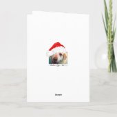 Kerst Reindeer Vos Rode Lab Gevouwen Wenskaart Kaart (Achterkant)