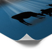 Kerst, religie, nationaliteit, sterren, afdrukken poster (Hoek)