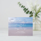 Kerst-religie voor de Serene Ocean Scripture Briefkaart (Staand voorkant)