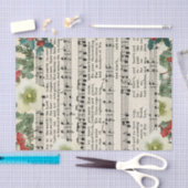 Kerst religieus bladmuziek tissuepapier (Craft)