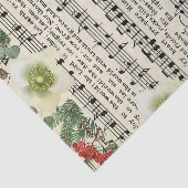 Kerst Religieuze Bladmuziek Tissue Paper Tissuepapier (Detail)
