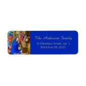 Kerst Religieuze Christelijke Katholieke Middeleeu Etiket (Voorkant)