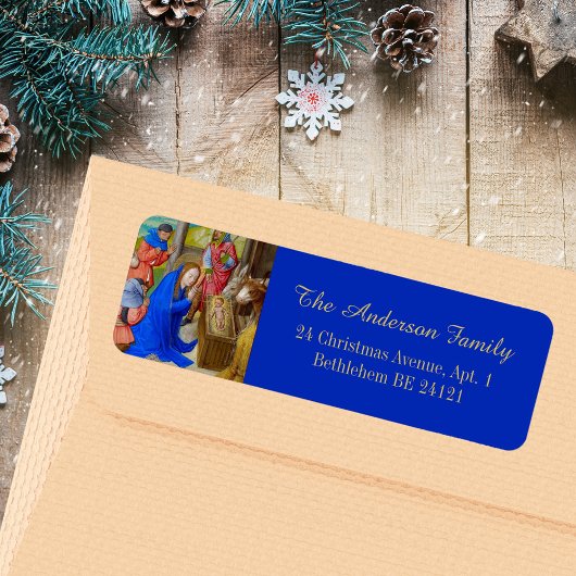 Kerst Religieuze Christelijke Katholieke Middeleeu Etiket