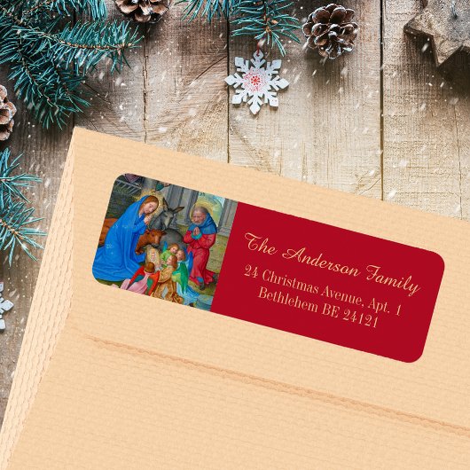 Kerst Religieuze Katholieke Christelijke Middeleeu Etiket