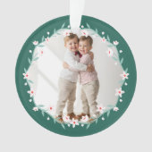 Kerst Religieuze Kerstmisscène Foto Keepsake Ornament (voorkant)