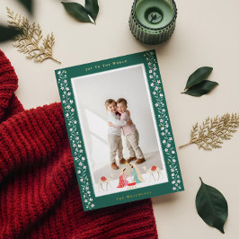 Kerst Religieuze Kerststal Familiefoto Folie Feestdagenkaart