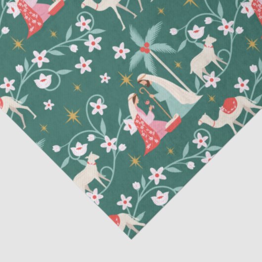 Kerst religieuze kerstster van Bethlehem Tissuepapier (Detail)