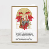 Kerst Religieuze St. Andrew Novena Heilige Familie Feestdagen Kaart (Voorkant)