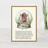 Kerst Religieuze St. Andrew Novena Heilige Familie Feestdagen Kaart (Voorkant)