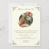 Kerst religieuze viering party voor Jezus Kaart (Voorkant)