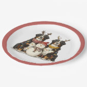 Kerst Rendier Berner Mountain Dogs Papieren Bordje (Gekanteld)