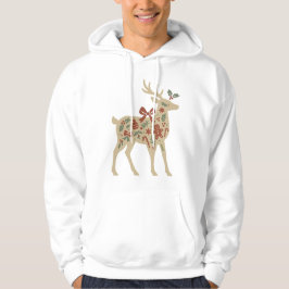 Kerst Rendier Bloemrijke Kunst Kindertruien/ Zwete Hoodie