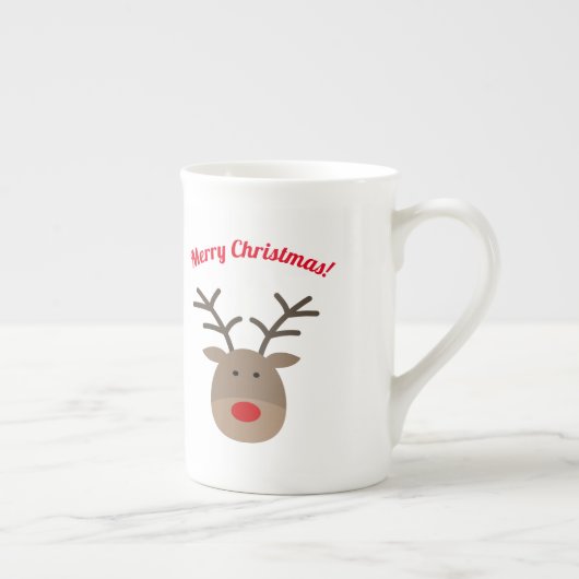 Kerst rendier Bone China Specialty Tea mok (Rechts)