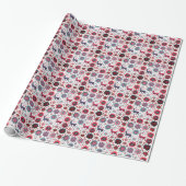 Kerst rendier cadeau inpakpapier (Uitgerold)