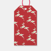 kerst rendier cadeautags cadeaulabel (Voorkant)