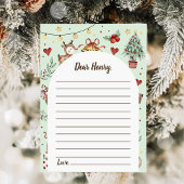 Kerst rendier capsule notitie bericht Kaart