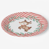 Kerst rendier Eerste verjaardag Papieren bord (Gekanteld)