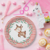 Kerst rendier eerste verjaardagspapier Bord (Feest)