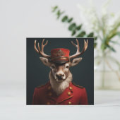 Kerst Rendier Kaart (Staand voorkant)