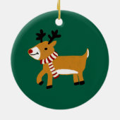 Kerst Rendier Keramisch Ornament (Achterkant)