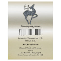 Kerst Rendier Kerstfeest Feest Evenement Flyer