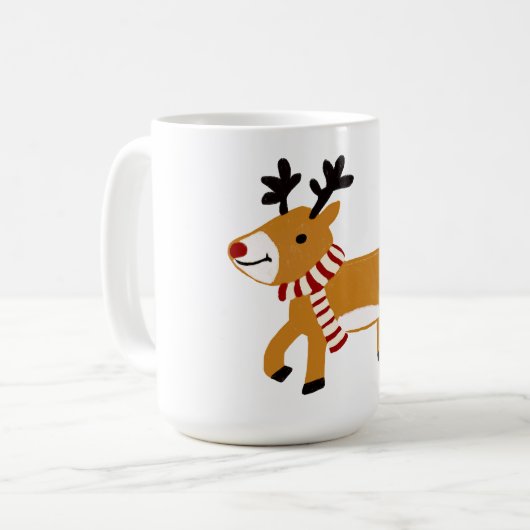 Kerst Rendier Koffiemok (Voorkant links)