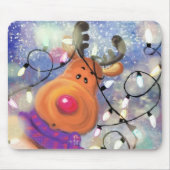 Kerst Rendier Muismat Cadeau (Voorkant)