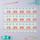 Kerst Rendier Patroon Tissue Papier Wrap (Craft)