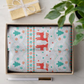 Kerst Rendier Patroon Tissue Papier Wrap (Geschenk)