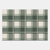 Kerst rendier & plaid inpakpapier vel (Voorkant 2)