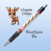 Kerst Rendier Poinsettia Graphic, Wit Pen