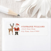 Kerst Rendier Retouradres Labels (Insitu)