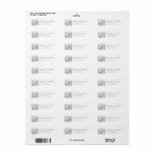 Kerst Rendier Retouradreslabels Etiket (Full Sheet)