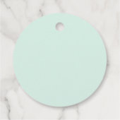 Kerst Rendier Roze Bloemen Botanische vakantie Bedankjes Labels (Achterkant)