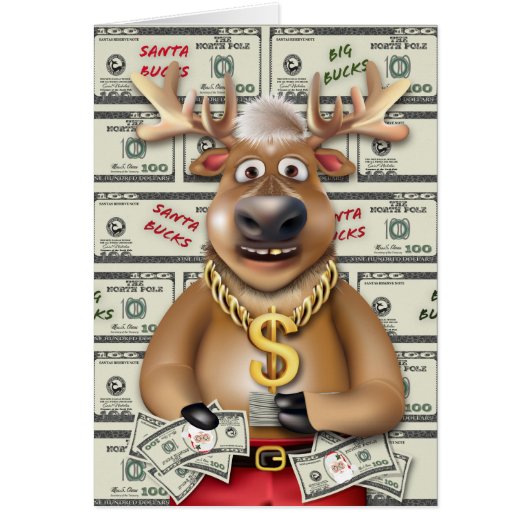 Kerst Rendier Rudolph Laat Het Regenen (Voorkant)