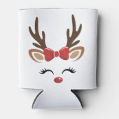 Kerst Rendier Schattig Vakantie Winter Blikjeskoeler (Voorkant)