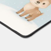 kerst rendier schattig zachte vakantie bureaumat (Hoek)